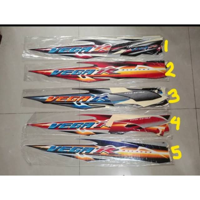 Striping stiker body full set vega R new tahun 2007