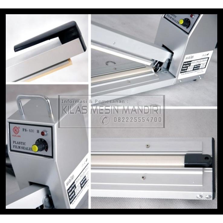 Hualian Hand Impulse Sealer Panjang Fs-500H Fs-600H Fs-800H Fs-1000H