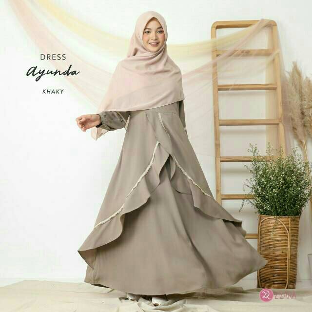 Ayunda dress by zizara , gamis khusus muslimah