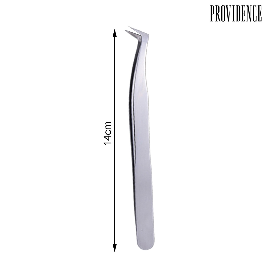 Providence Eyelash Tweezers Professional Makeup Tool Silver Color Stainless Steel Eyelash Tweezers for Beginners