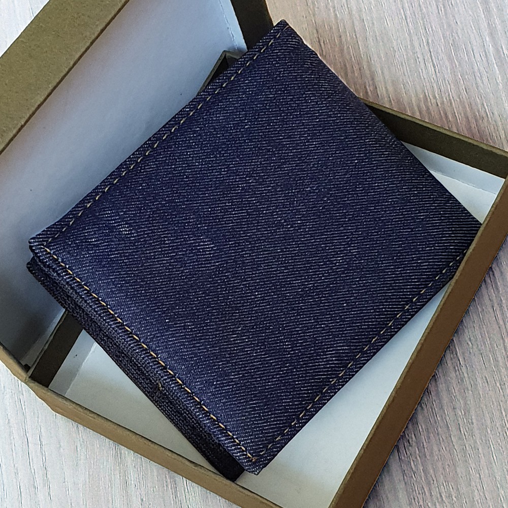 SHOPEE 7.7 BOMBASTIS SALE!! DOMPET PRIA DOMPET PENDEK DOMPET KAIN BAHAN JEANS DOMPET LIPAT DOMPET MURAH + BOX