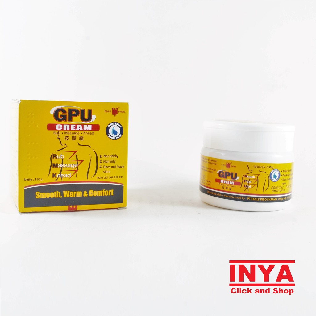 Obat Urut/Gosok GPU Krim ORIGINAL 150g