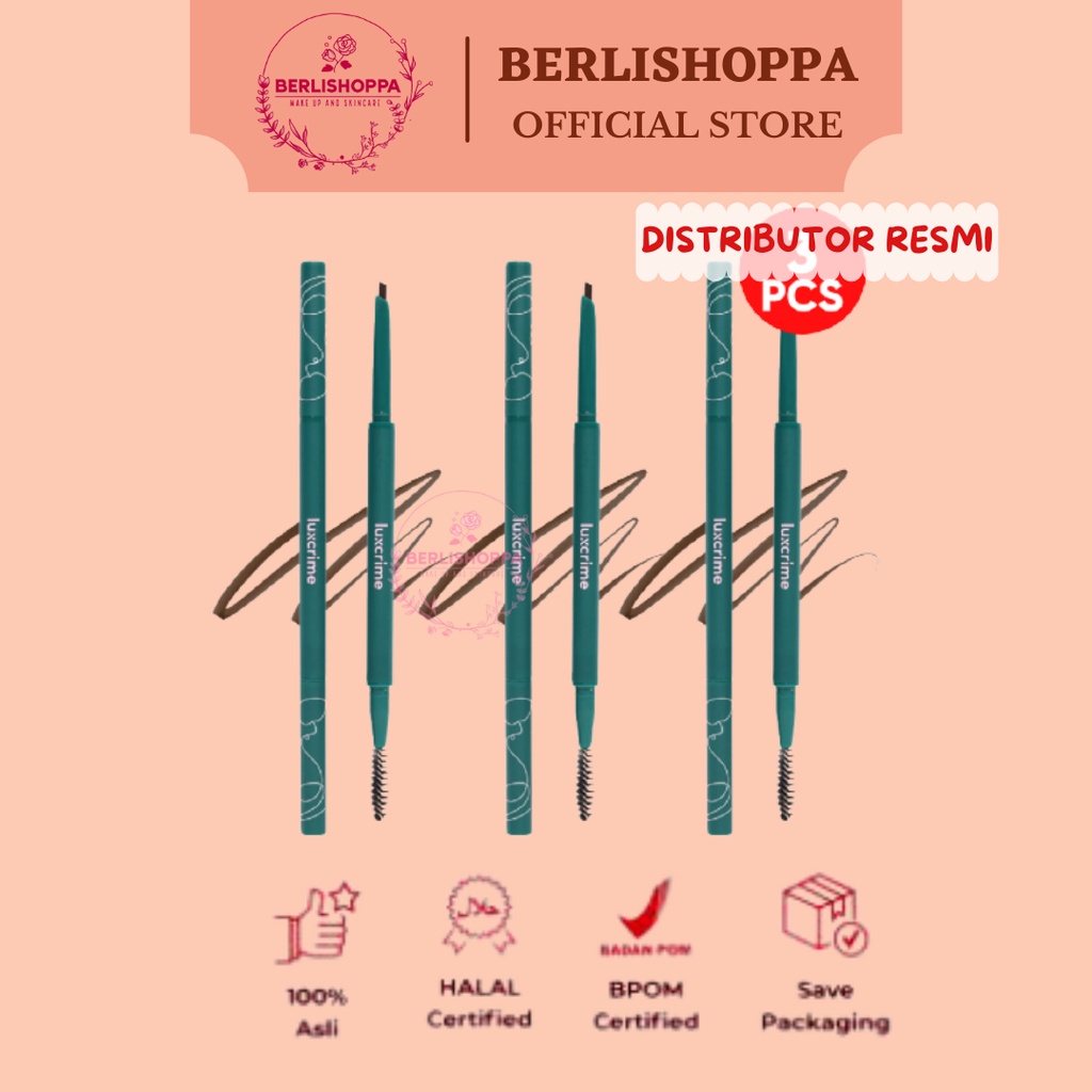 LUXCRIME Slim Triangle Precision Brow Pencil | Pensil Alis