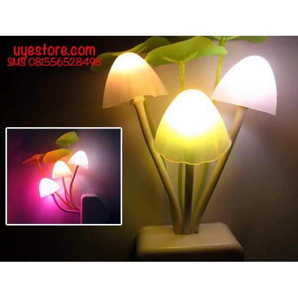 TBI LED NIGHT LAMP AVATAR JAMUR SENSOR CAHAYA BERUBAH WARNA - LAMPU TIDUR