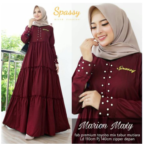 dress muslimah Terbaru 2021 Pakaian Wanita/ Pakaian Muslimah/ Seragam Buat Pengajian Muslim Qory