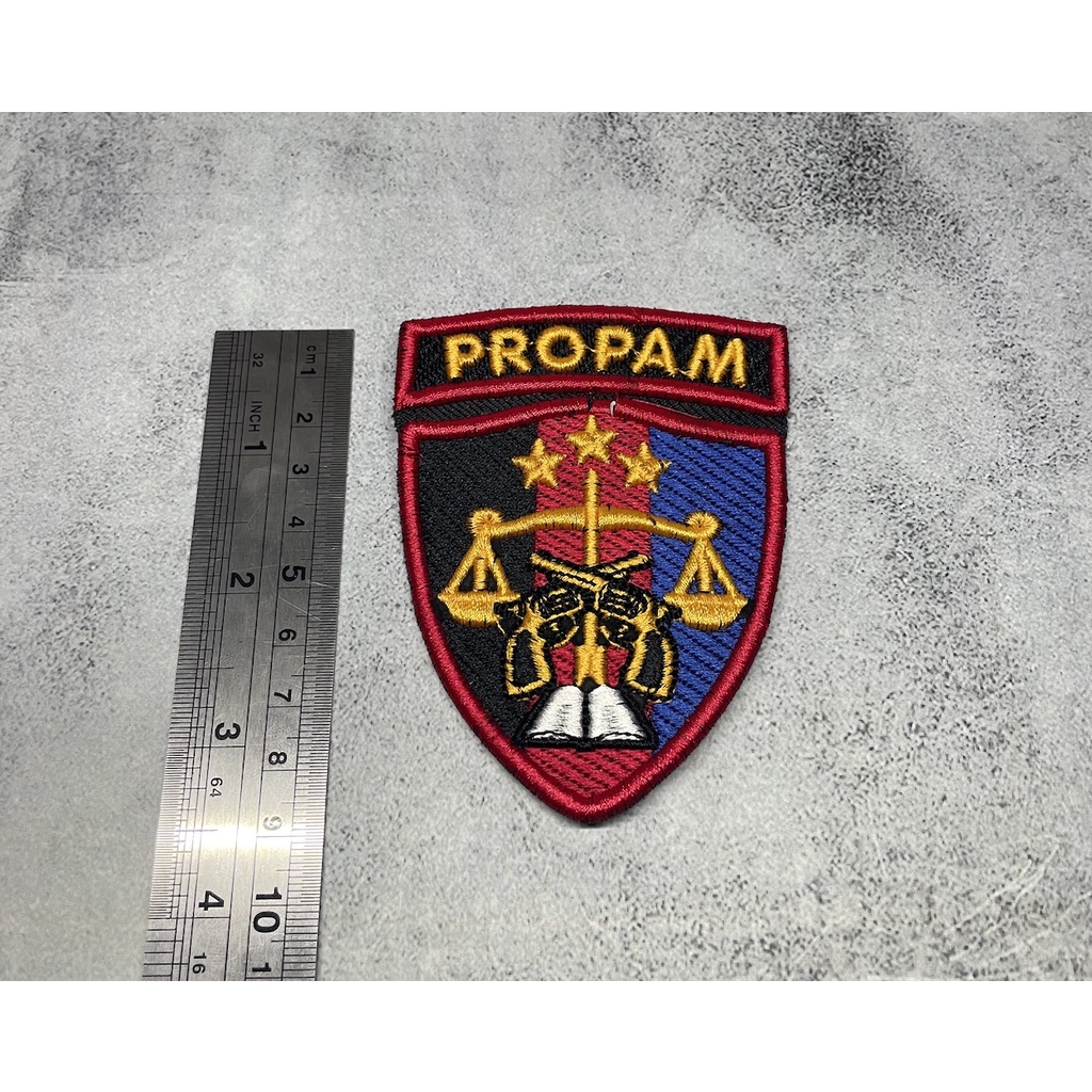 Badge Propam |Bet Propam Timbul|Bordir Timbul Propam