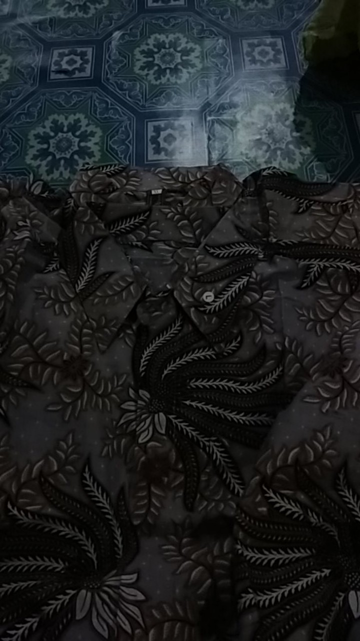 Couple Gamis Batik Netty Syari Syari Baju Batik Pasangan Terbaru Gamis Batik Modern Widbatik Alkita