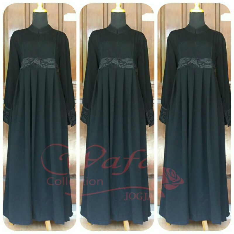 set jubah/gamis syar'i akhwat Aulia (+kerudung safar)by wafa' collection jogja