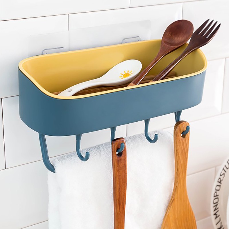 HOVELSHOP Rak Gantung Serbaguna Dapur Kamar Mandi Tempel Dinding Shelf Organizer