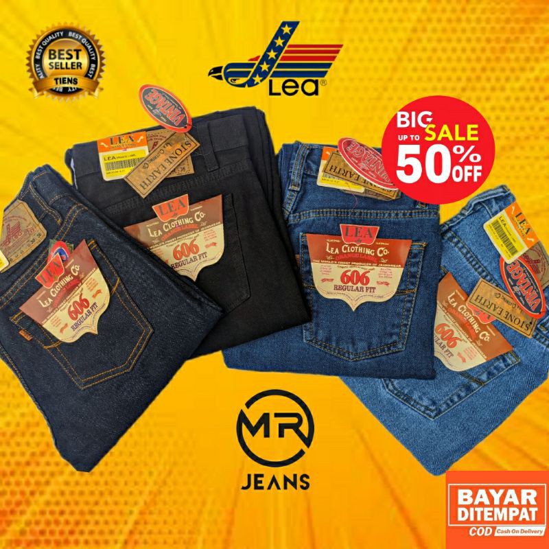 PROMO SPESIAL CELANA LEA 606 GRADE ORIGINAL - CELANA PANJANG JEANS - CELANA PRIA - CELANA JEANS PRIA
