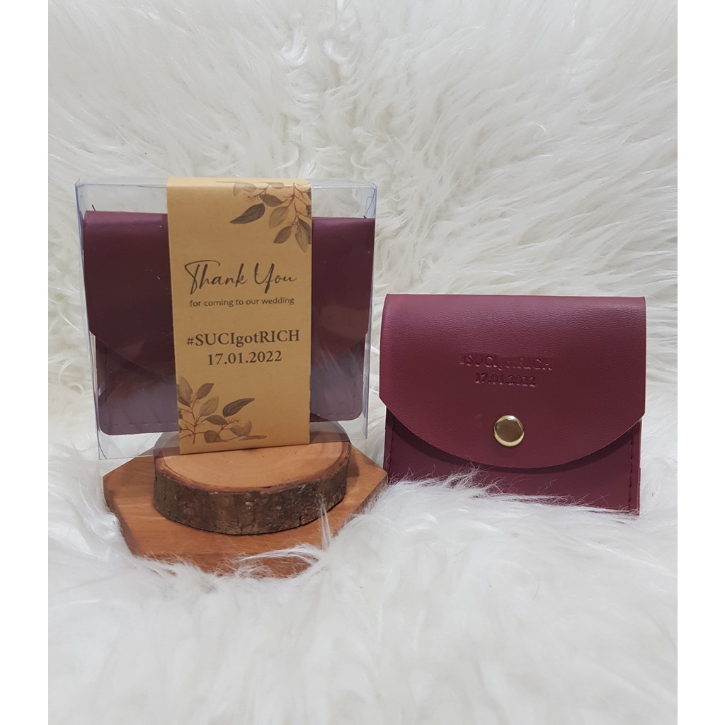 SOUVENIR PERNIKAHAN CARD HOLDER ELEGANT / CARD HOLDER 4 SLOT INCLUED PACKING MIKA DAN THANKS CARD / 