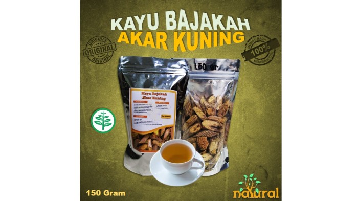 Akar Kayu Bajakah Kuning 150 gram / Akar Kayu Kuning / Akar Kuning