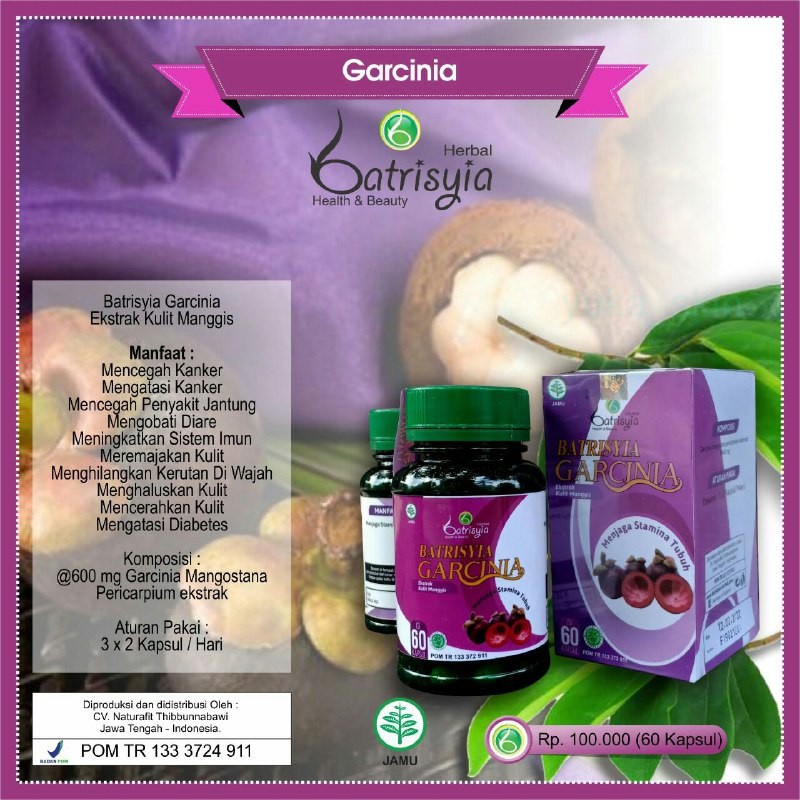 

Garcinia Ekstrak Kulit Manggis Batrisyia Herbal