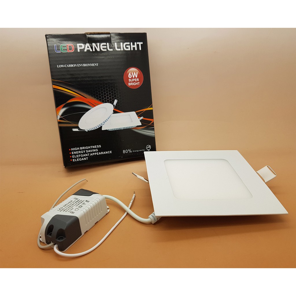 Led Panel 6 watt light Model KOTAK Merk SANLY ( NYALA SUPER BRIGHT )