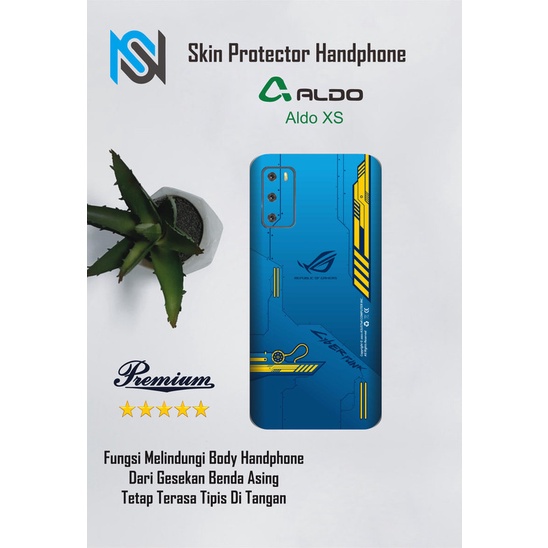 Isi 2pcs Garskin Hp Aldo XS Motif rog - Free Custom Motif