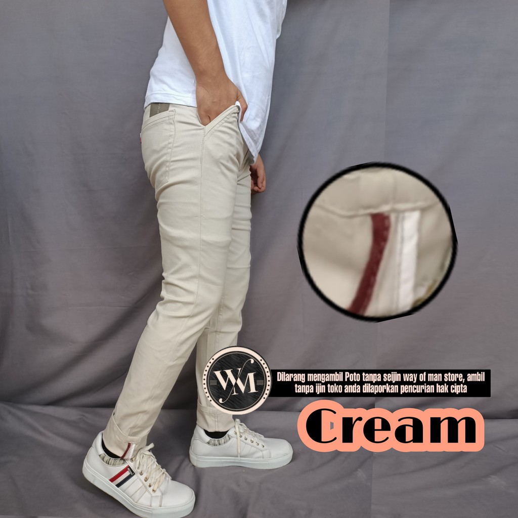 Celana Chino Cotton Twill Streatch