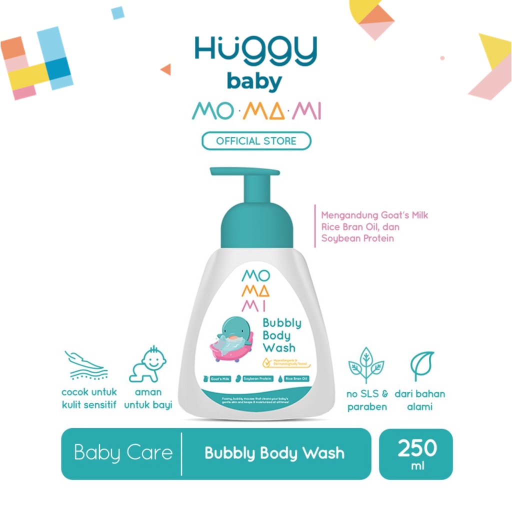 Momami Bubbly Body Wash | Sabun Mandi Bayi Anak