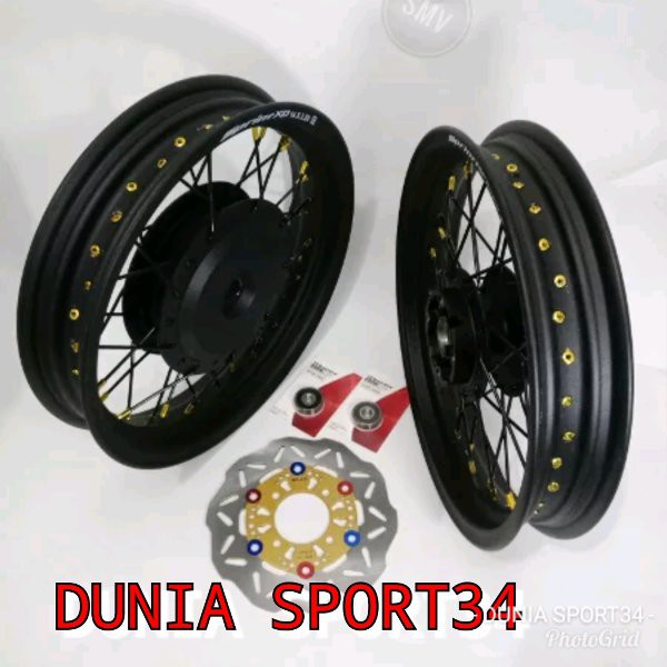 TOPPP Velg jari jari matic black series ring 14 215-250 vario 125-vario 150-mio j-mio