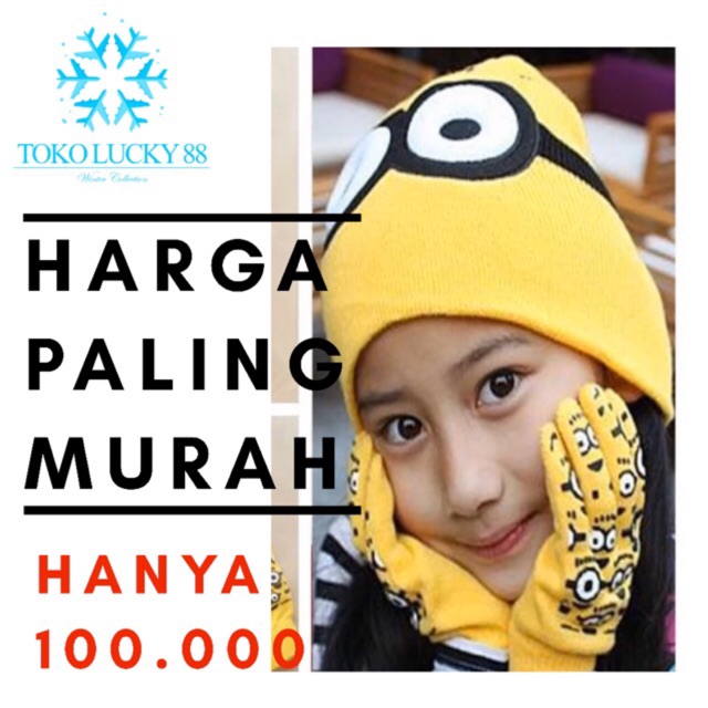 Topi Sarung Tangan Minion