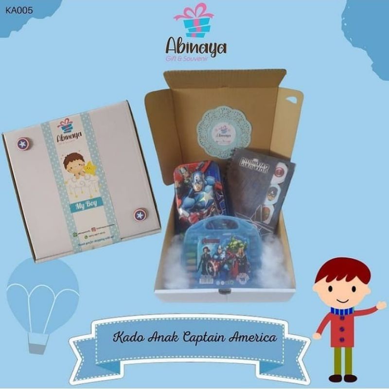 

Kado Anak Cowok Captain America Series/Kado Anak Sekolah/Avengers