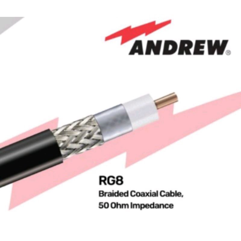 Kabel RG8 Andrew Cnt-400 USA / Kabel Coaxial RG8 Andrew Cnt-400 USA Original