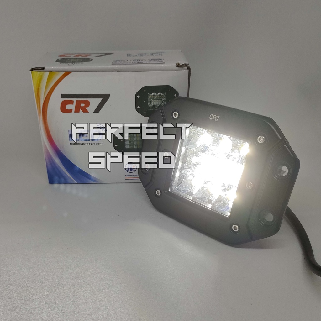 LAMPU TEMBAK OFFROAD 12MATA LED BAHAN FULL BESI UNTUK REFLEKTOR KLX / CRF / BF / KTM / BAMPER MOBIL