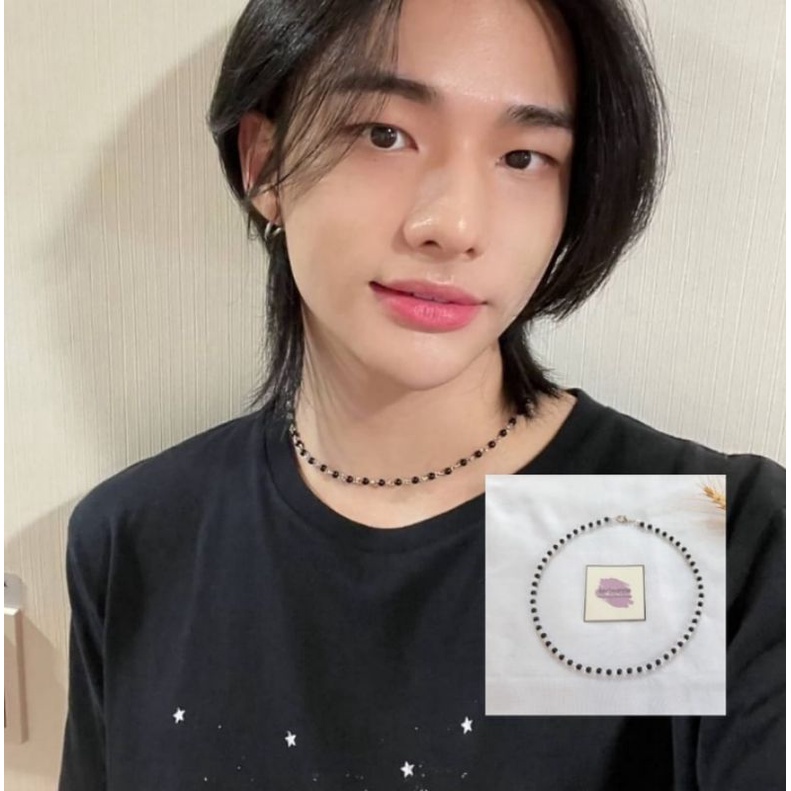 NECKLACE HYUNJIN STRAYKIDS AKSESORIS KPOP KALUNG HYUNJIN