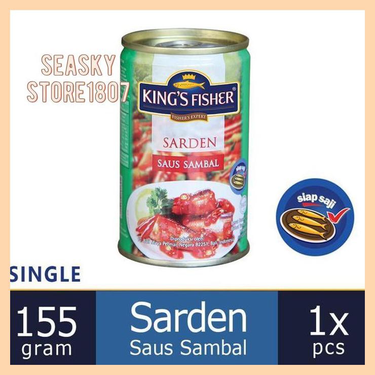 

[ KING'S FISHER SARDEN MINI SAUS SAMBAL MAKANAN KALENG 155G KINGS FISHER]