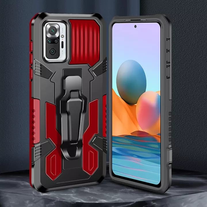 REDMI 10 NOTE 10 NOTE 10 PRO NOTE 10 5G NOTE 10S CASE HARD NEW HARDCASE KNIFE ARMOR STAND STANDING CASE HYBRID TRANSFORMER REDMI10 REDMI 10 4G