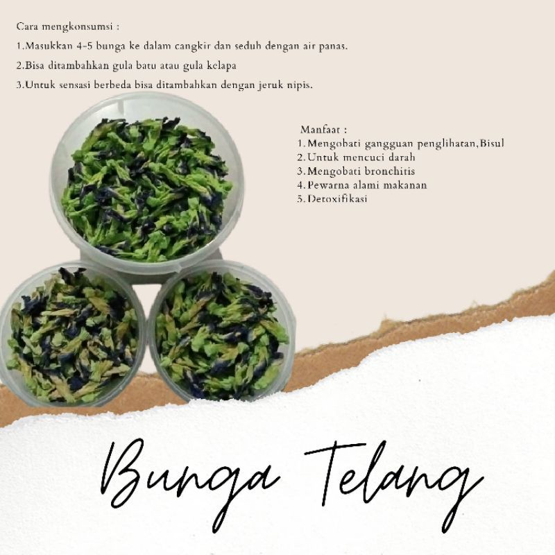 teh bunga telang kering 50gr