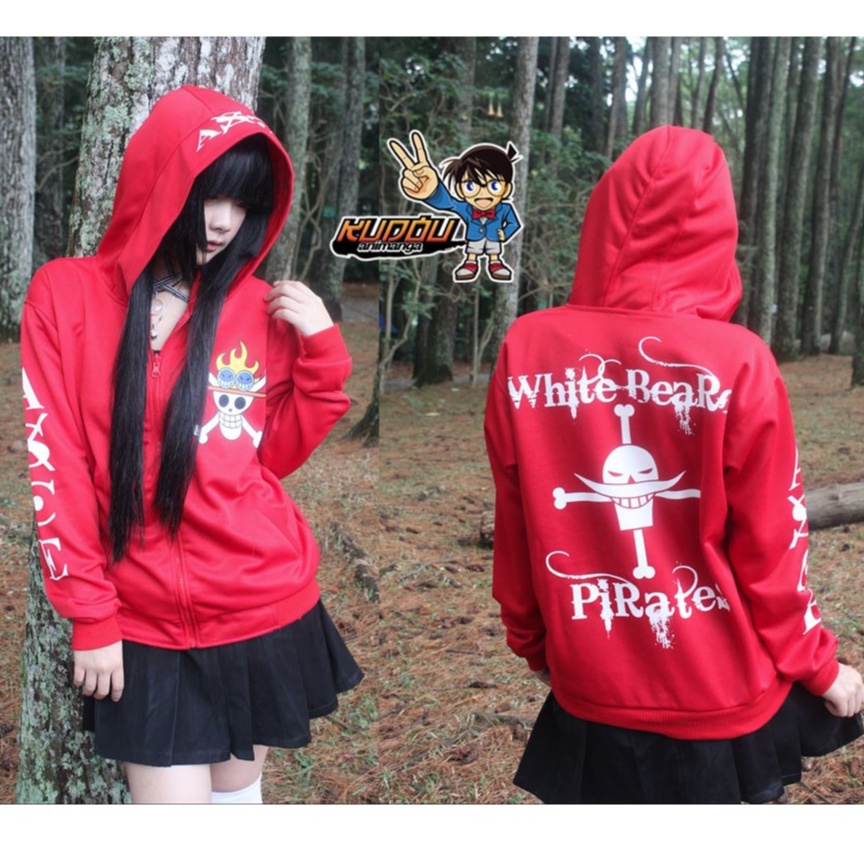 Jaket Portgas D Ace Red Onepiece Hiken No Ace