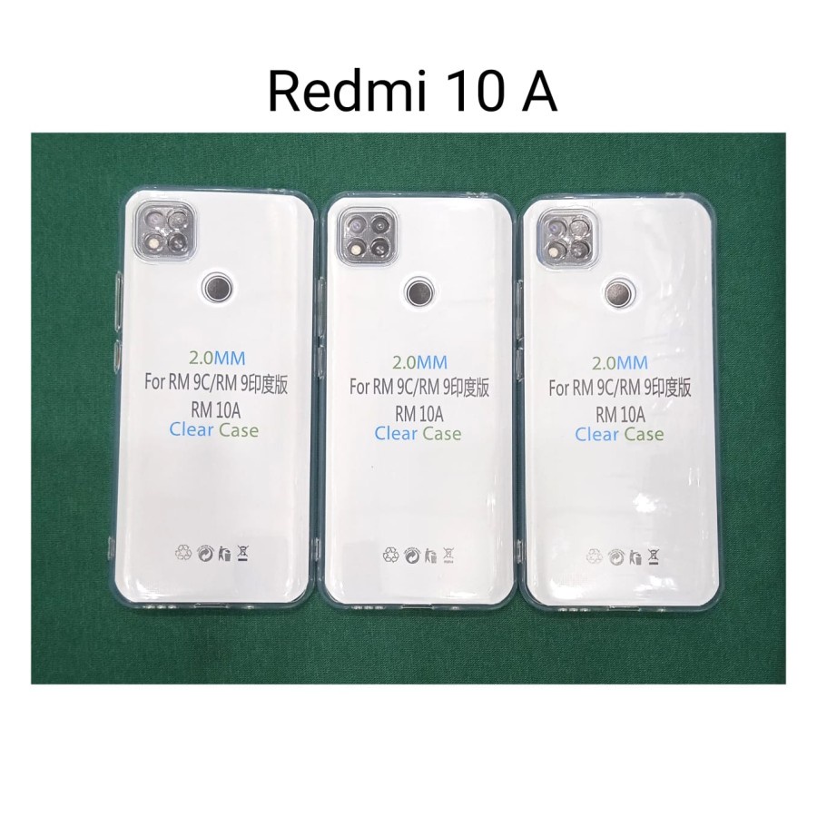 REDMI 10A REDMI 10C CASE HD BENING SOFTCASE 2MM SOFT CLEAR SILIKON KARET TRANSPARAN CASING PROTECT CAMERA COVER PELINDUNG KAMERA