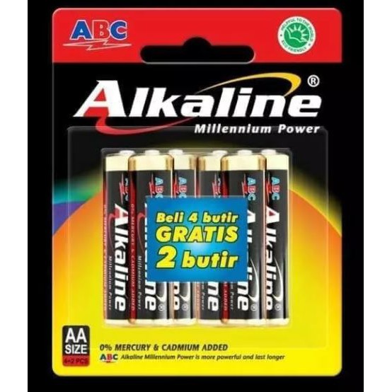 BATERAI/BATTERY/BATTERAI/BATRE ABC ALKALINE AA/A2