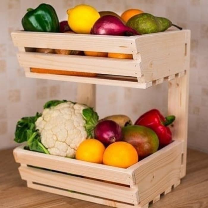 RAK rak buah kayu jati belanda