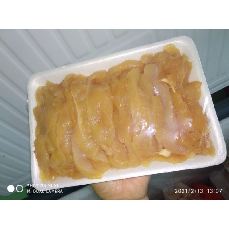 

Premium Ayam SLICE Nailafood / Dada AYAM IRIS / Teriyaki / AYAM / @500gr