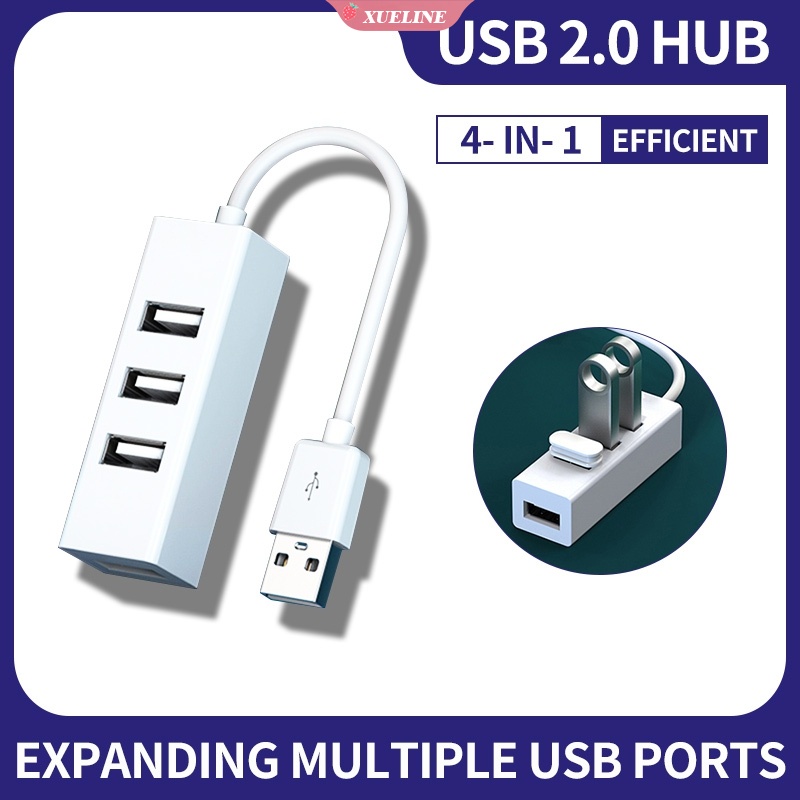 Adapter Splitter 4 Port USB OTG Untuk Huawei Xiaomi Lenovo Macbook PC Komputer