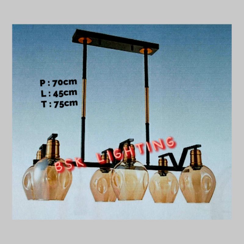 Lampu gantung modern meja makan