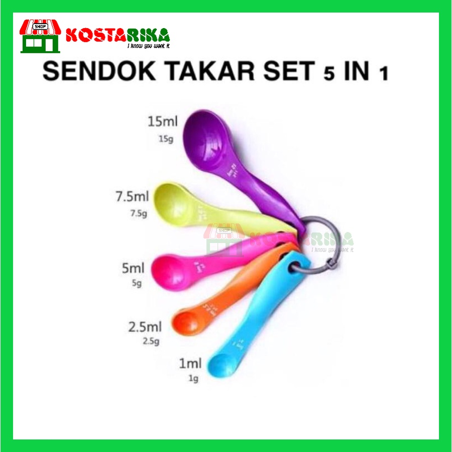 Sendok takar 5 in 1 Sendok takar warna Sendok takar murah