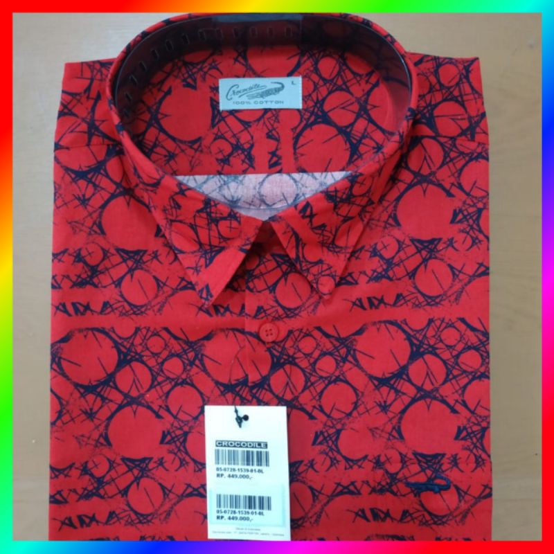 kemeja crocodile 1539 platinum original brand