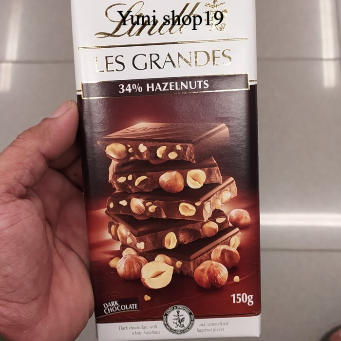

lindt grandes dark hazelnut 150gr