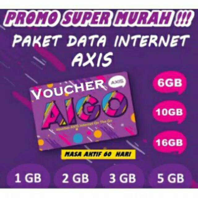 KUOTA INTERNET AXIS PROMO BRONET AIGO 1-12GB