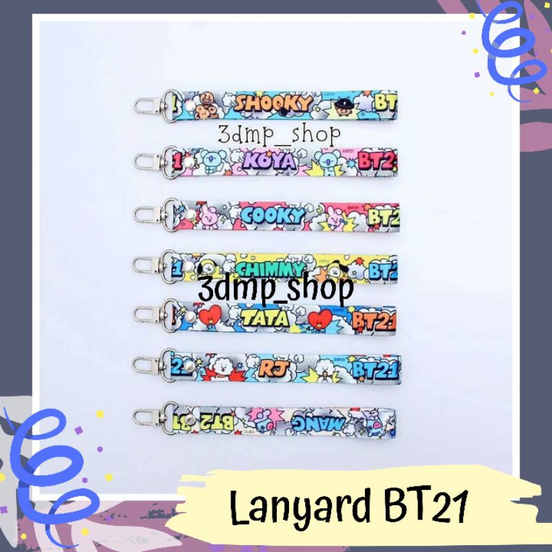 Lanyard Keyring gantungan Bt21 bts kpop