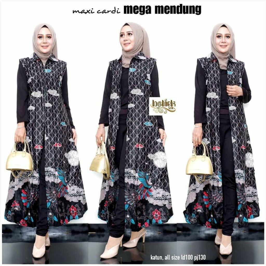 Long Cardy Batik Kekinian Bahan Katun Halus Simpel Elegan Cocok Untuk Segala Acara Harga Murah