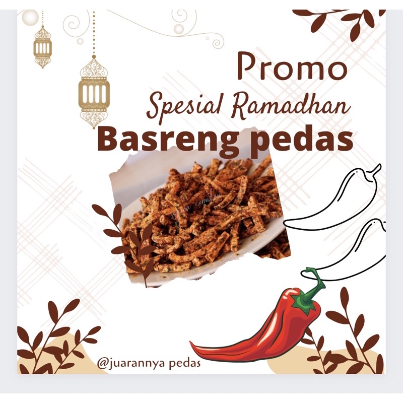 

BASRENG PEDAS,DAUN JERUK 500 gr