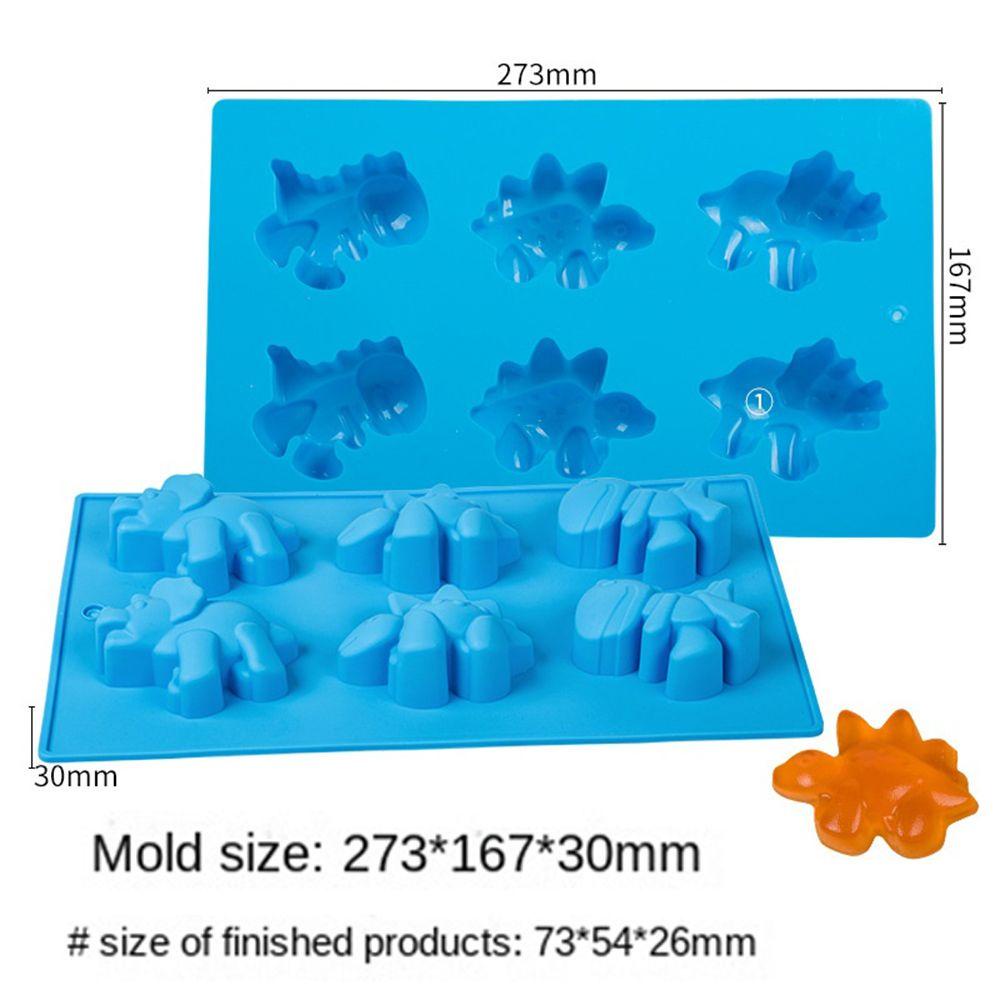 R-FLOWER Cetakan Silikon Dinosaurus Bakeware Fondant Dekorasi Kue Drip Mold Silicone Mold