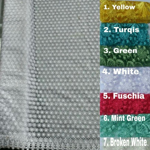 Kain Brukat Bunga Kecil Motif 19