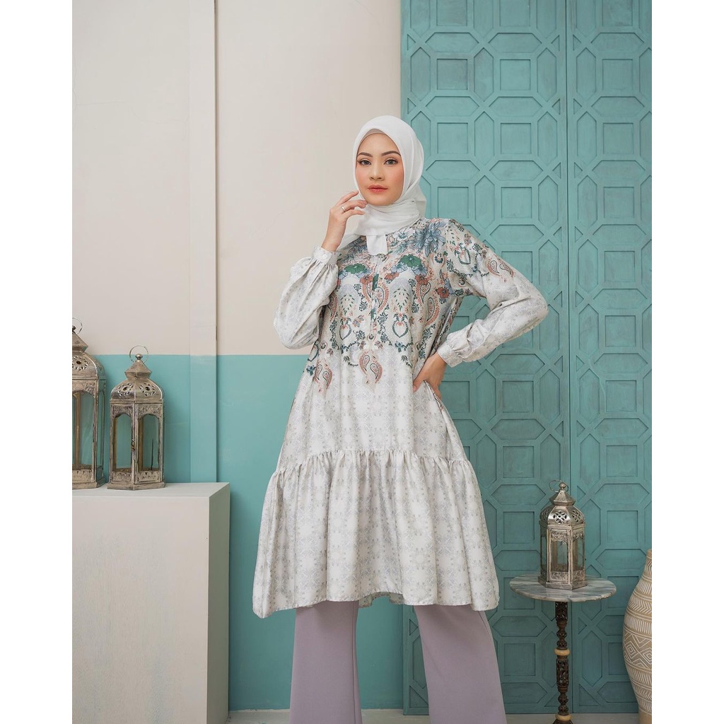 KATRINA TUNIC TUNIK XL XXL PEARL HEAVEN LIGHTS HL READYSTOCK FREEBOOK