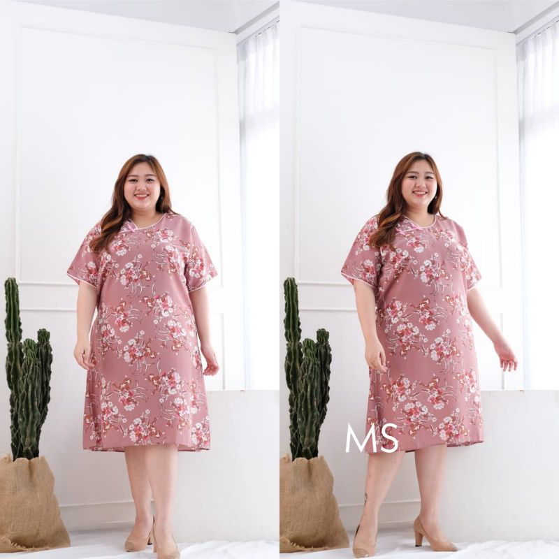 DRESS JUMBO XINGXING BUNGA, WOLFIS PREMIUM, MAXY DRESS