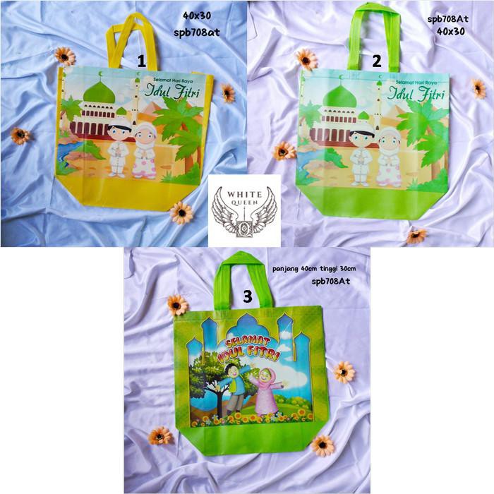 

Tas Souvenir Lebaran Goodie Bag Bahan Spoundbond (Isi 12)/ Idul Fitri