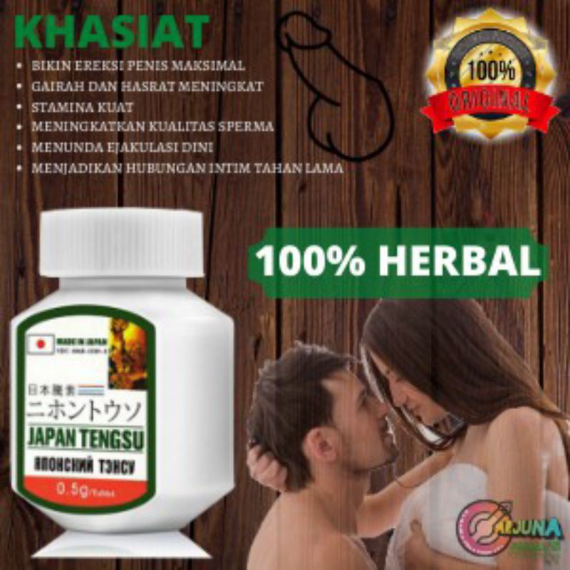 suplemen pria Japan tengsu asli obat penambah kuat+stamina pil-biru
